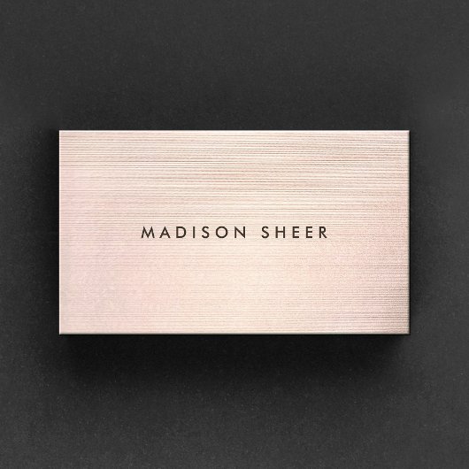 プロフェッショナルモダンミニマルエレガント銅 名刺