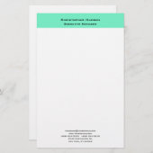 プロフェッショナルモダンミニマルシンプルリスト 便箋 (正面/裏面)