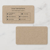 プロフェッショナルモダンミニマルソーシャルメディアのアイコン 名刺 (正面/裏面)