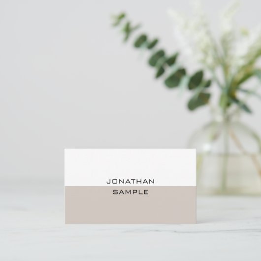 プロフェッショナルモダンミニマルテンプレートエレガント 名刺 (スタンド正面)