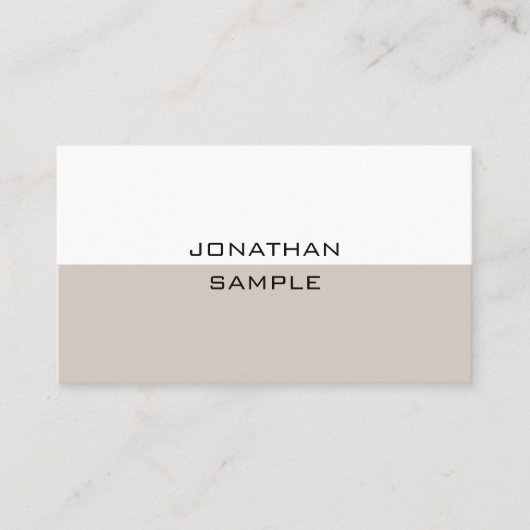 プロフェッショナルモダンミニマルテンプレートエレガント 名刺 (正面)