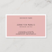 プロフェッショナルモダンミニマルデザインエレガントトップ 名刺 (裏面)