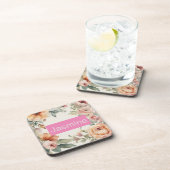 プロフェッショナルモダンミニマルバラフローラ名 コースター (右側)