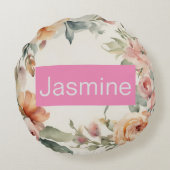 プロフェッショナルモダンミニマルバラフローラ名 ラウンドクッション (裏面)