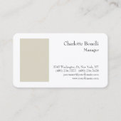 プロフェッショナルモダンミニマルプレミアムシルク 名刺 (正面)