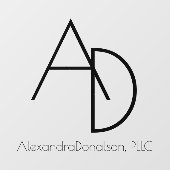 プロフェッショナルモダンミニマルモノグラム窓 ウィンドウサイン (シート)