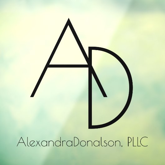 プロフェッショナルモダンミニマルモノグラム窓 ウィンドウサイン (シート3)