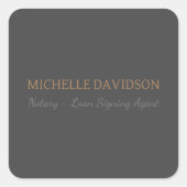 プロフェッショナルモダンミニマル公証人 スクエアシール (正面)