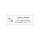 プロフェッショナルモダンミニマル差出人住所 セルフインキングスタンプ (デザイン)