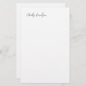 プロフェッショナルモダンミニマル平書 便箋 (正面/裏面)