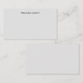 プロフェッショナルモダンミニマル平淡グレー ノートカード (正面/裏面)