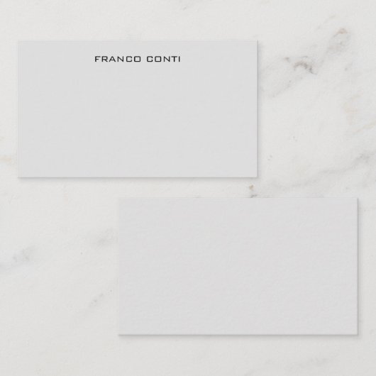 プロフェッショナルモダンミニマル平淡グレー ノートカード (正面/裏面)