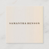 プロフェッショナルモダンミニマル スクエア名刺 (正面)