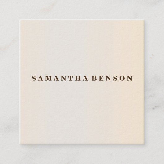 プロフェッショナルモダンミニマル スクエア名刺 (正面)