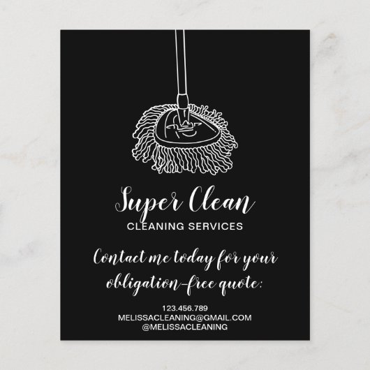 プロフェッショナルモダンメイドモップ清掃庫 チラシ (裏面)