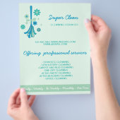 プロフェッショナルモダンメイド清掃商店 チラシ (手)