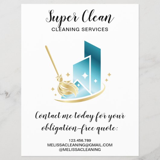 プロフェッショナルモダンメイド清掃商店 チラシ (裏面)