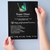 プロフェッショナルモダンメイド清掃商店 チラシ (手)