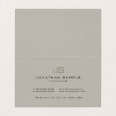 プロフェッショナルモダンモノグエレガントラムテンプレート 名刺 (内部フラット)