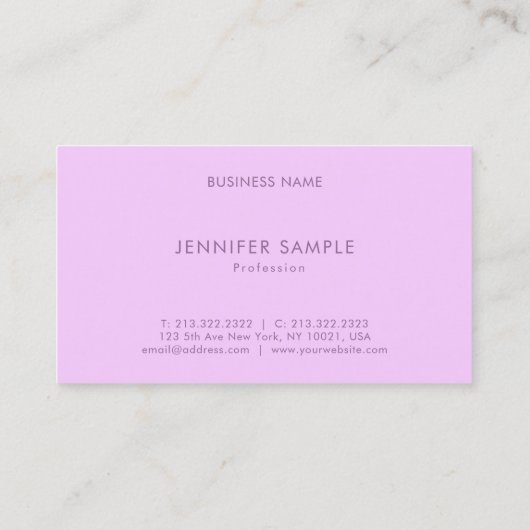 プロフェッショナルモダンモノグエレガントラムラグジュアリー 名刺 (裏面)