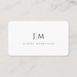 プロフェッショナルモダンモノグシンプルラムミニマル 名刺