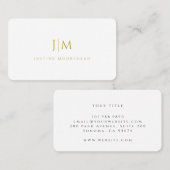 プロフェッショナルモダンモノグシンプルラムミニマル 名刺 (正面/裏面)