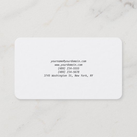 プロフェッショナルモダンモノグラムの 名刺 (裏面)