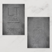 プロフェッショナルモダンモノグラムグレーシャルボード 名刺 (正面/裏面)