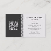 プロフェッショナルモダンモノグラムミニマリストビジネスC 名刺 (正面)