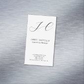 プロフェッショナルモダンモノグラムミニマリスト マグネット名刺 (インサイチュ)