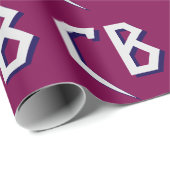 プロフェッショナルモダンモノグラムミニマルイニシャル ラッピングペーパー (ロールコーナー)