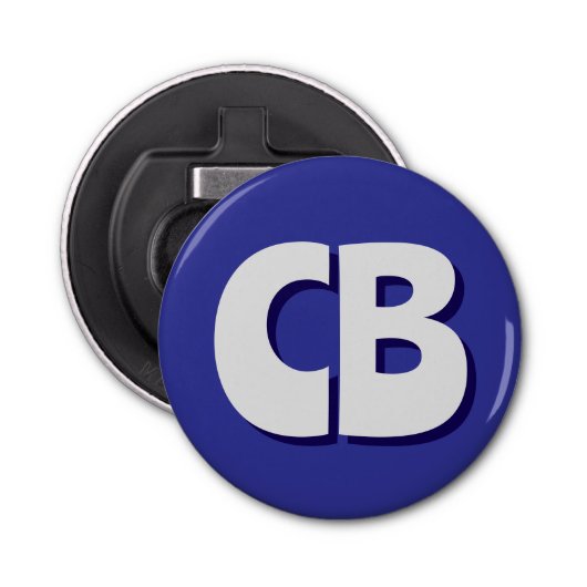 プロフェッショナルモダンモノグラムミニマルイニシャル 栓抜き (正面)