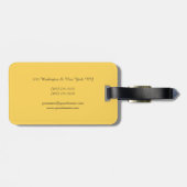 プロフェッショナルモダンモノグラムミニマルクリエイティブ ラゲッジタグ (裏面横)