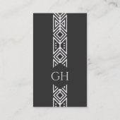 プロフェッショナルモダンモノグラムミニマル 名刺 (裏面)