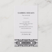 プロフェッショナルモダンモノグラムミニマル 名刺 (正面)