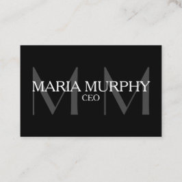 プロフェッショナルモダンモノグラム名刺 名刺