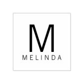 プロフェッショナルモダンモノグラム名前をカスタムする ラバースタンプ (インプリント)