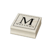 プロフェッショナルモダンモノグラム名前をカスタムする ラバースタンプ (スタンプ)