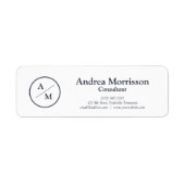 プロフェッショナルモダンモノグラム ラベル (正面)