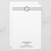 プロフェッショナルモダンモノグラム 便箋 (正面/裏面)