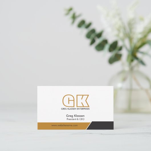 プロフェッショナルモダンモノグラム 名刺 (スタンド正面)