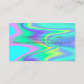 プロフェッショナルモダンリスタイリッシュップ，ホログラフィック 名刺 (裏面)