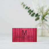 プロフェッショナルモダンレッドウッドグレインモノグラム#2 名刺 (スタンド正面)