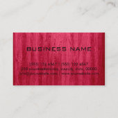 プロフェッショナルモダンレッドウッドグレインモノグラム#2 名刺 (裏面)