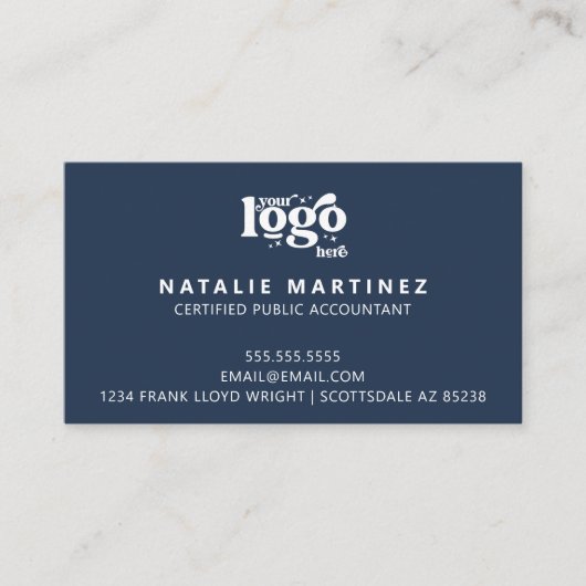 プロフェッショナルモダンロゴの次のアポイントメント 名刺 (正面)