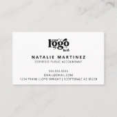 プロフェッショナルモダンロゴの次のアポイントメント 名刺 (正面)