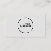 プロフェッショナルモダンロゴQRコードグレー 名刺 (裏面)