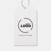 プロフェッショナルモダンロゴQRコード ギフトタグ (正面)