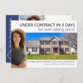 プロフェッショナルモダン不動産仲介業者のみ一覧表示はがき 招待状 (正面/裏面)