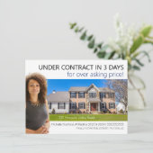 プロフェッショナルモダン不動産仲介業者のみ一覧表示はがき 招待状 (スタンド正面)